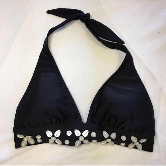 NWOT La Blanca Bikini Top with Shell Accents, 10 - Picture 4 of 8